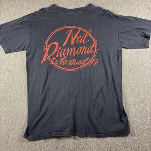 1992 Neil Diamond In The Round Concert T-shirt Men’s XL Black